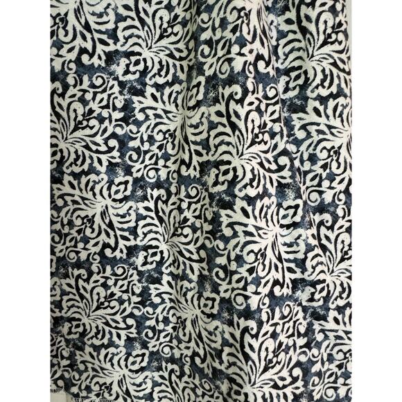 Fresh Produce Palm Baroque Boca Skirt Knee Length Floral Blue White Womens M USA - Picture 2 of 6